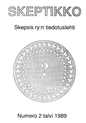 Skeptikko 1/1989 kansi