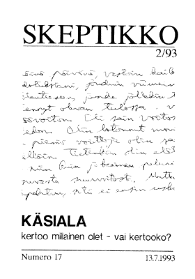 Skeptikko 2/1993 kansi
